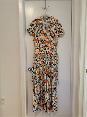 Nwt Geometric Print wide leg jumpsuit by Maeve for Anthropologie